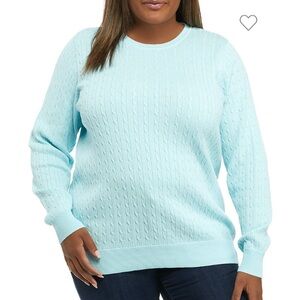 Kim Rodgers Cable Knit Sweater 4X